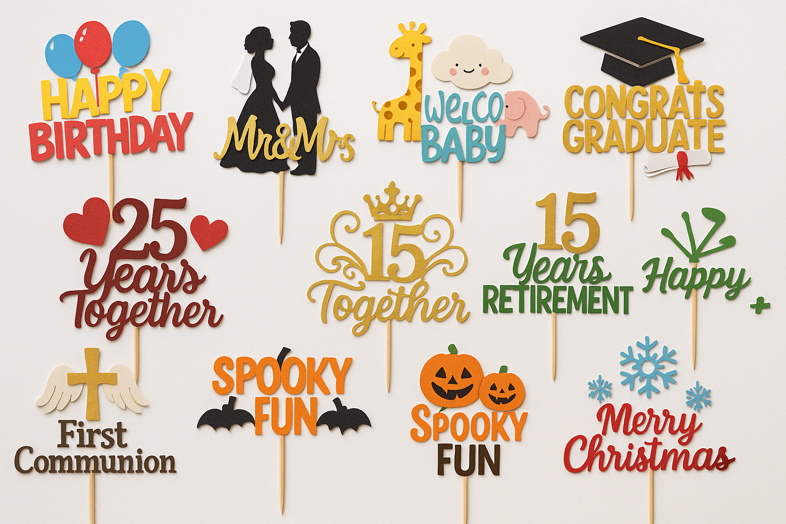 10 Ideas de Cake Toppers Personalizados para Cualquier Ocasión