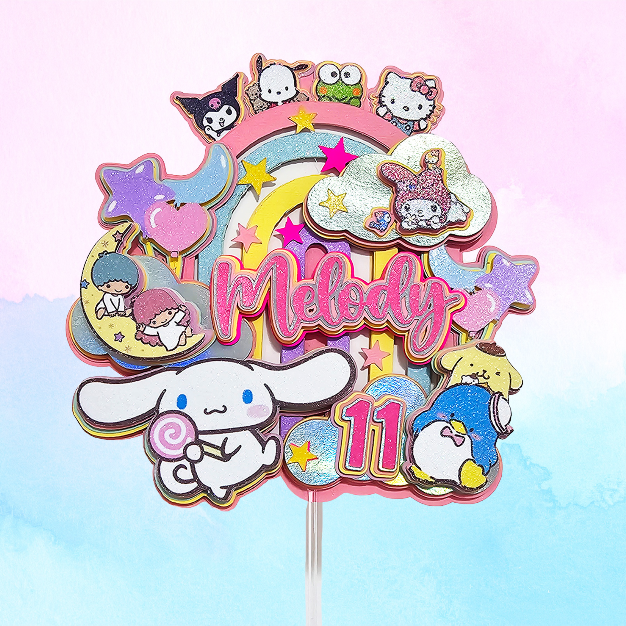 🎀 Ideas de Cake Toppers Inspirados en Sanrio