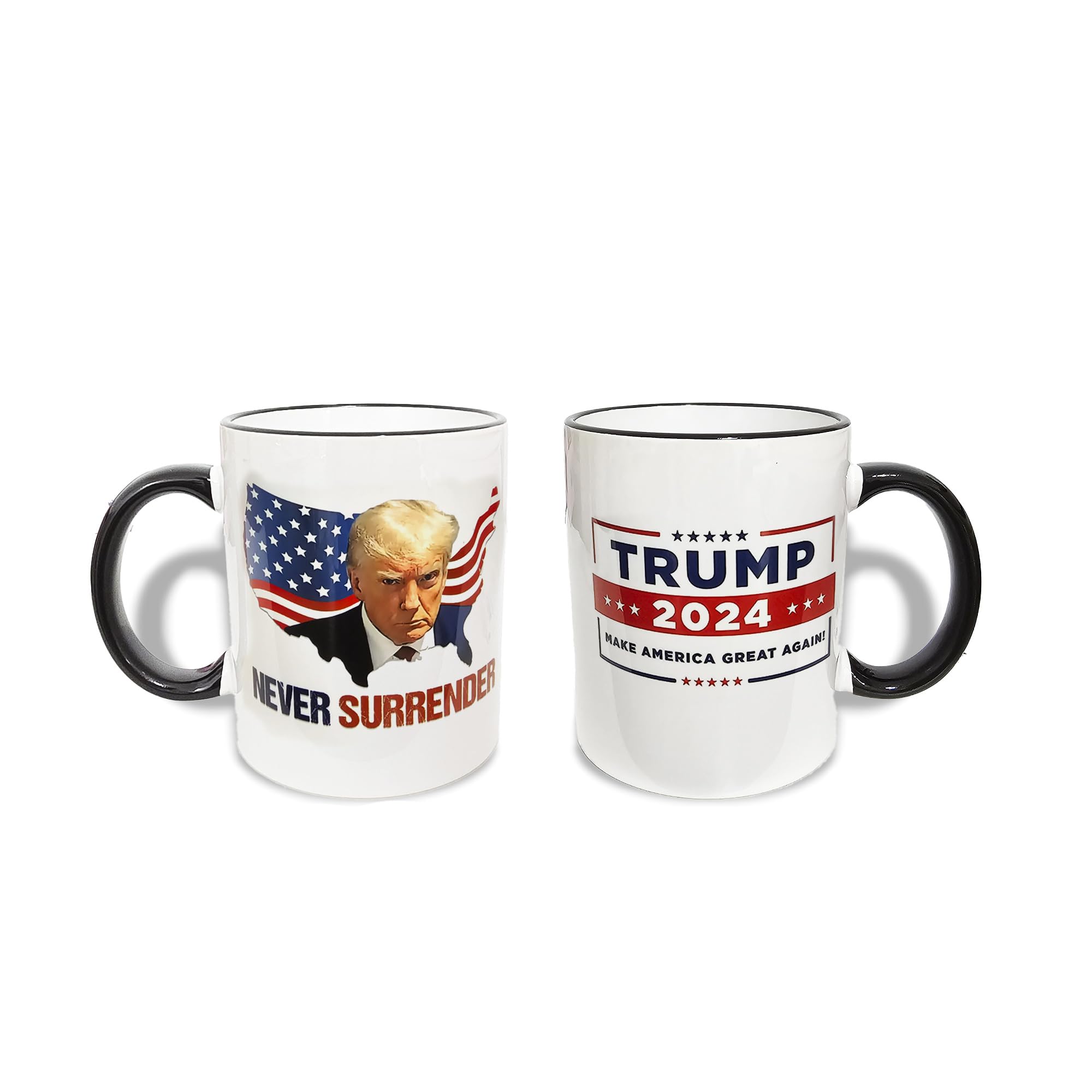Trump Coffee Mugs, Double Sided Printing, Ceramic, Gift Box, Birthday Gifts for Men, Women, Dad, Friends.