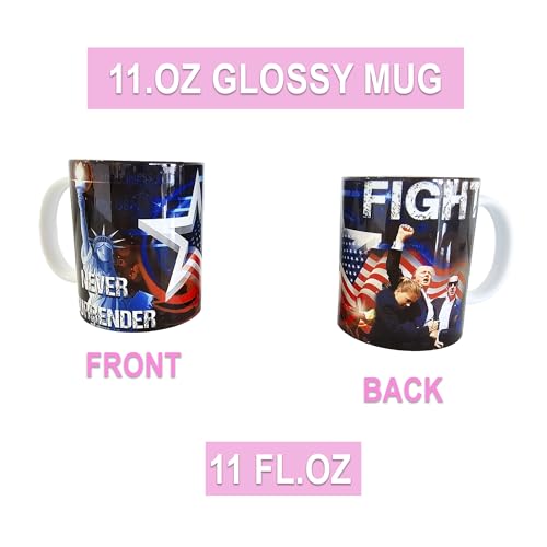 Trump Coffee Mugs, Double Sided Printing, Ceramic, Gift Box, Birthday Gifts for Men, Women, Dad, Friends.