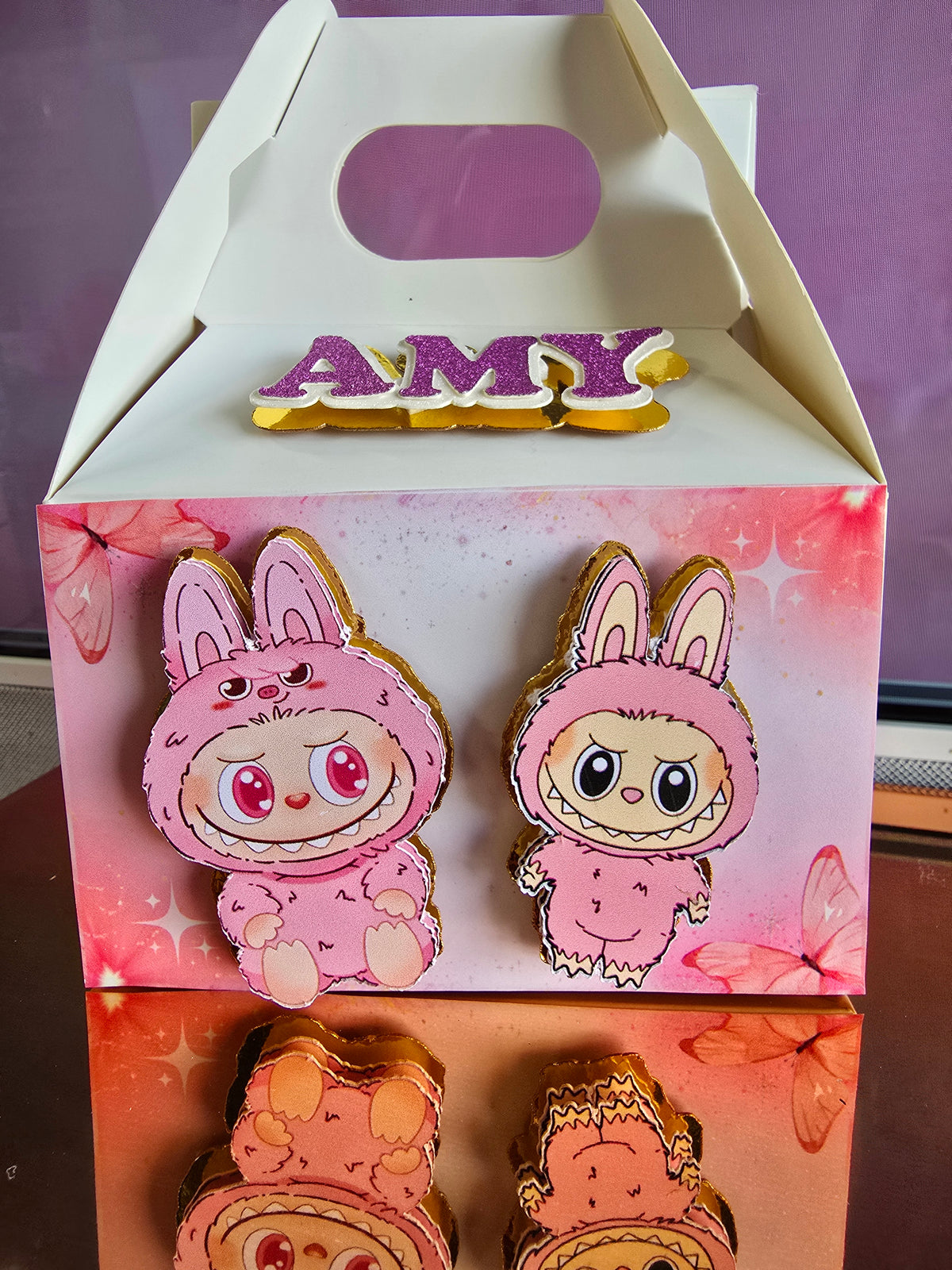 Mini Cajas Dulceras Personalizadas Estilo Box Lunch - Cajitas para Fiestas