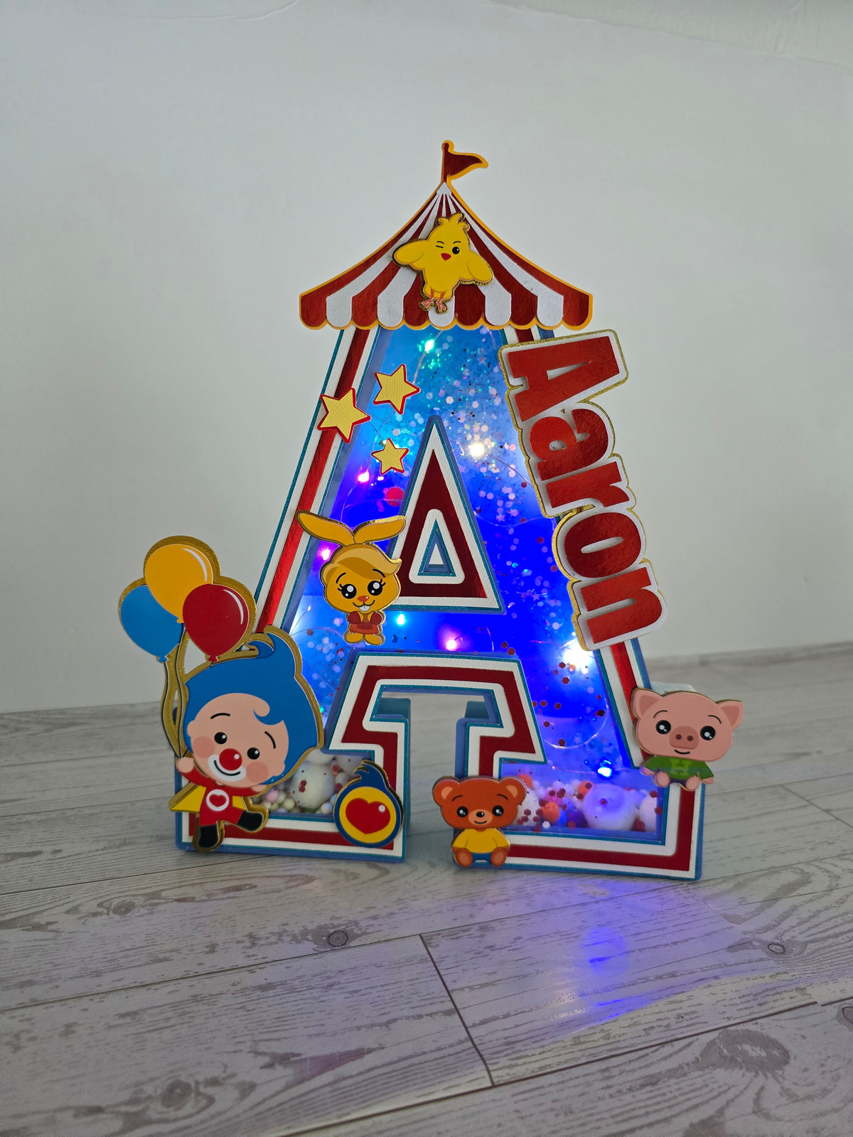 Custom 3D Light-Up Letters & Glowing Table Centerpiece (Plim)
