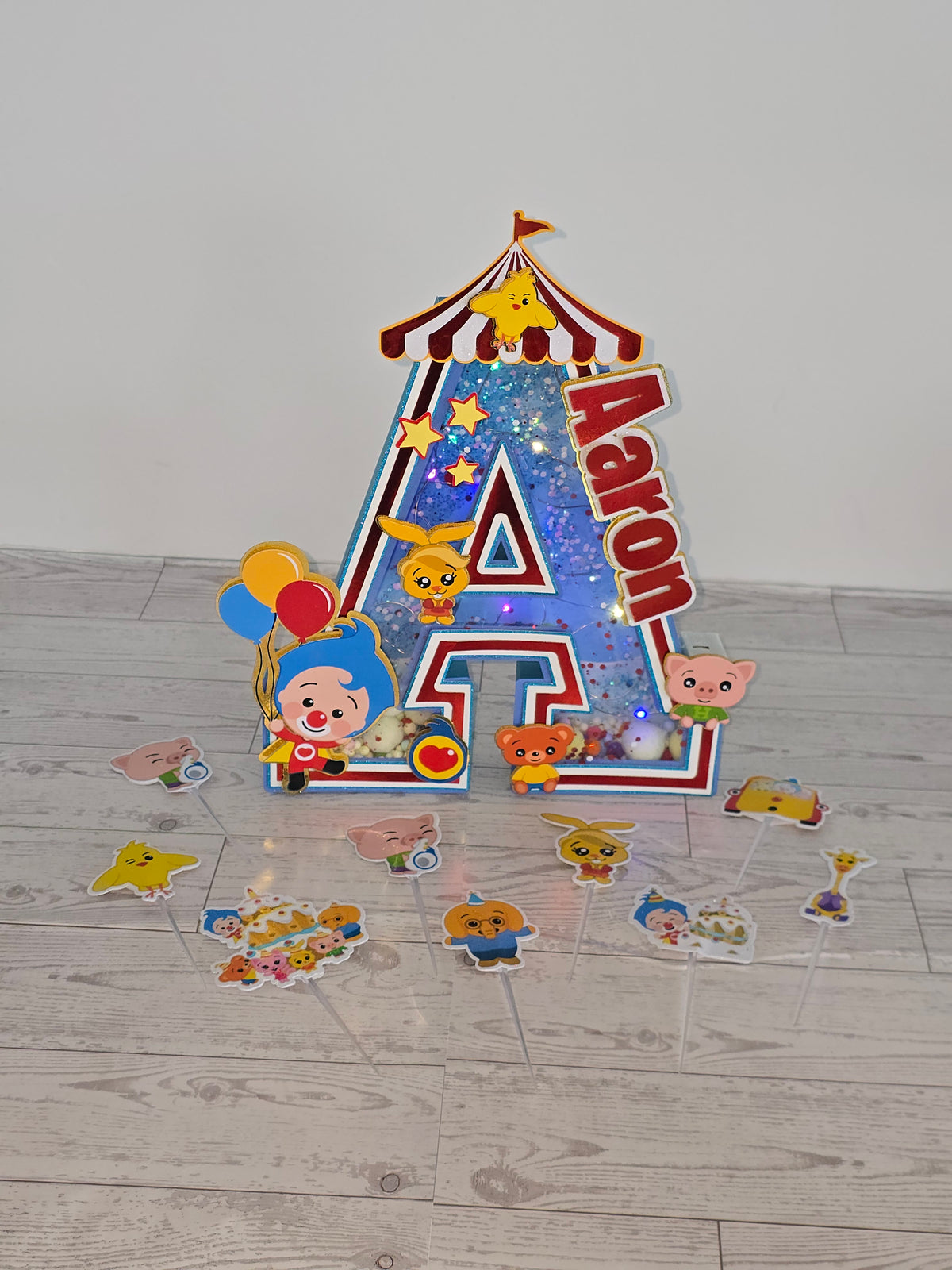 Custom 3D Light-Up Letters & Glowing Table Centerpiece (Plim)