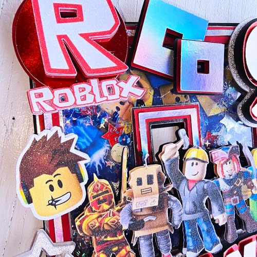 Adornos para tartas personalizados con dibujos animados de purpurina 3D para cumpleaños infantiles
