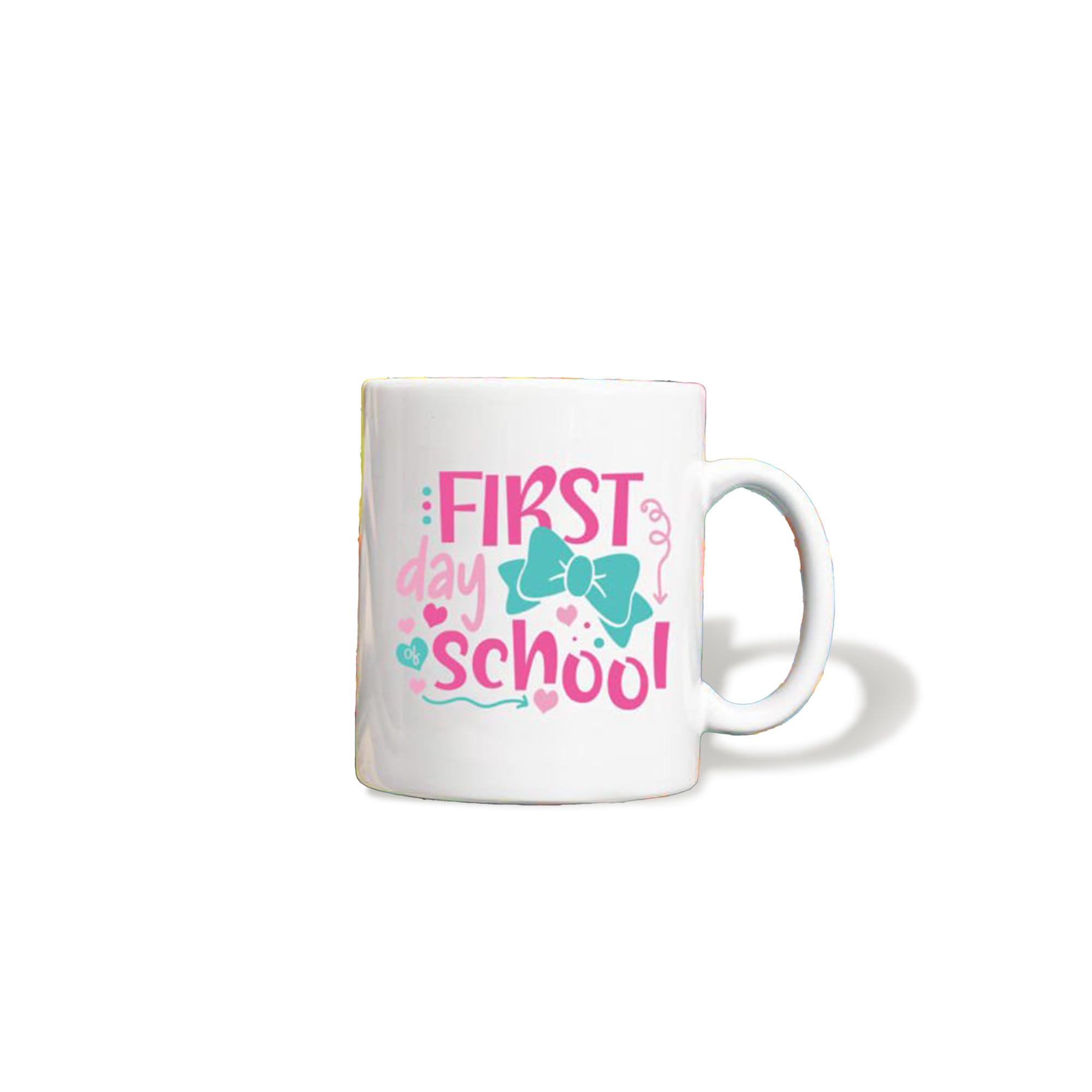 Back to School Ceramic Mug, 11 oz, First Day of School Theme
