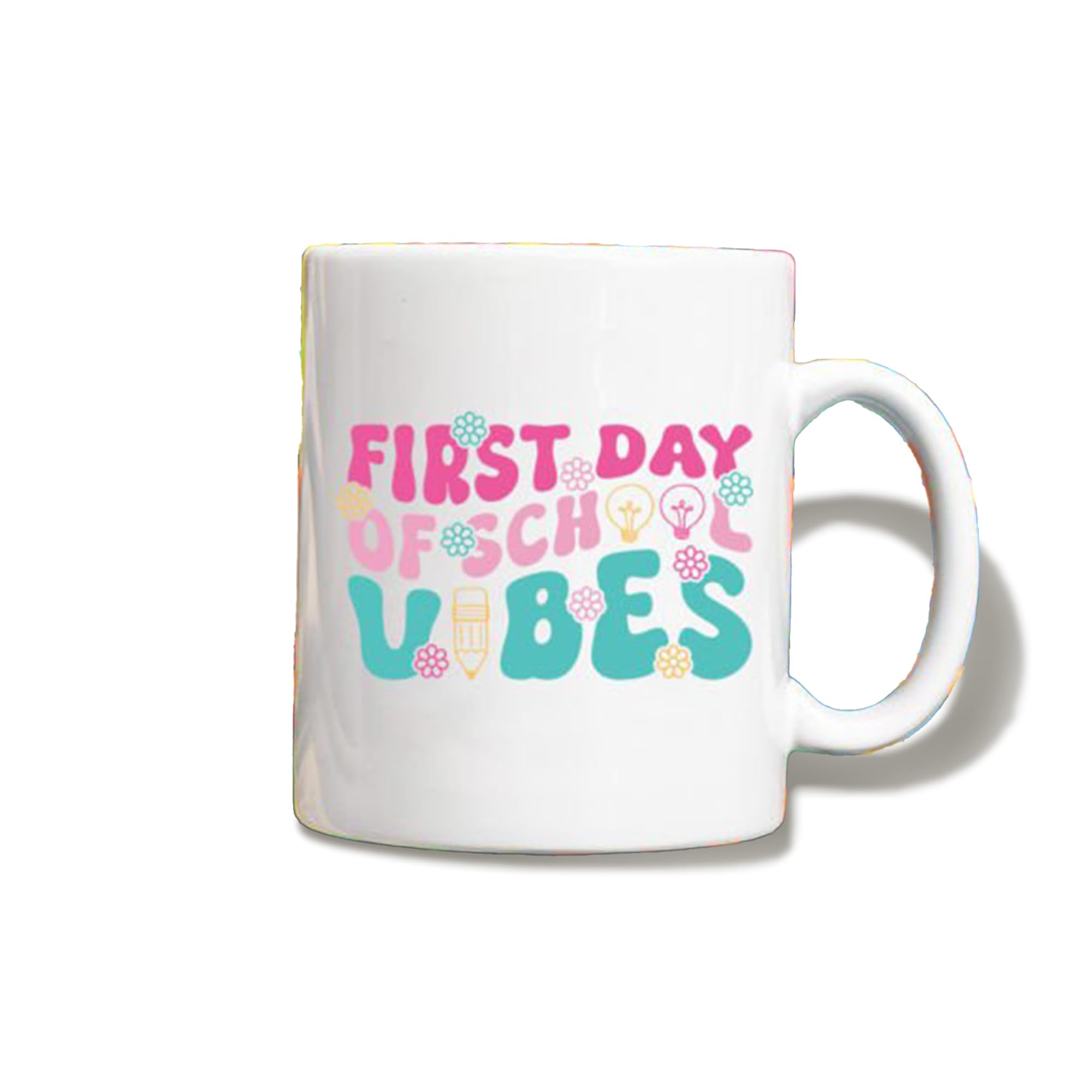 Back to School Ceramic Mug, 11 oz, First Day of School Theme