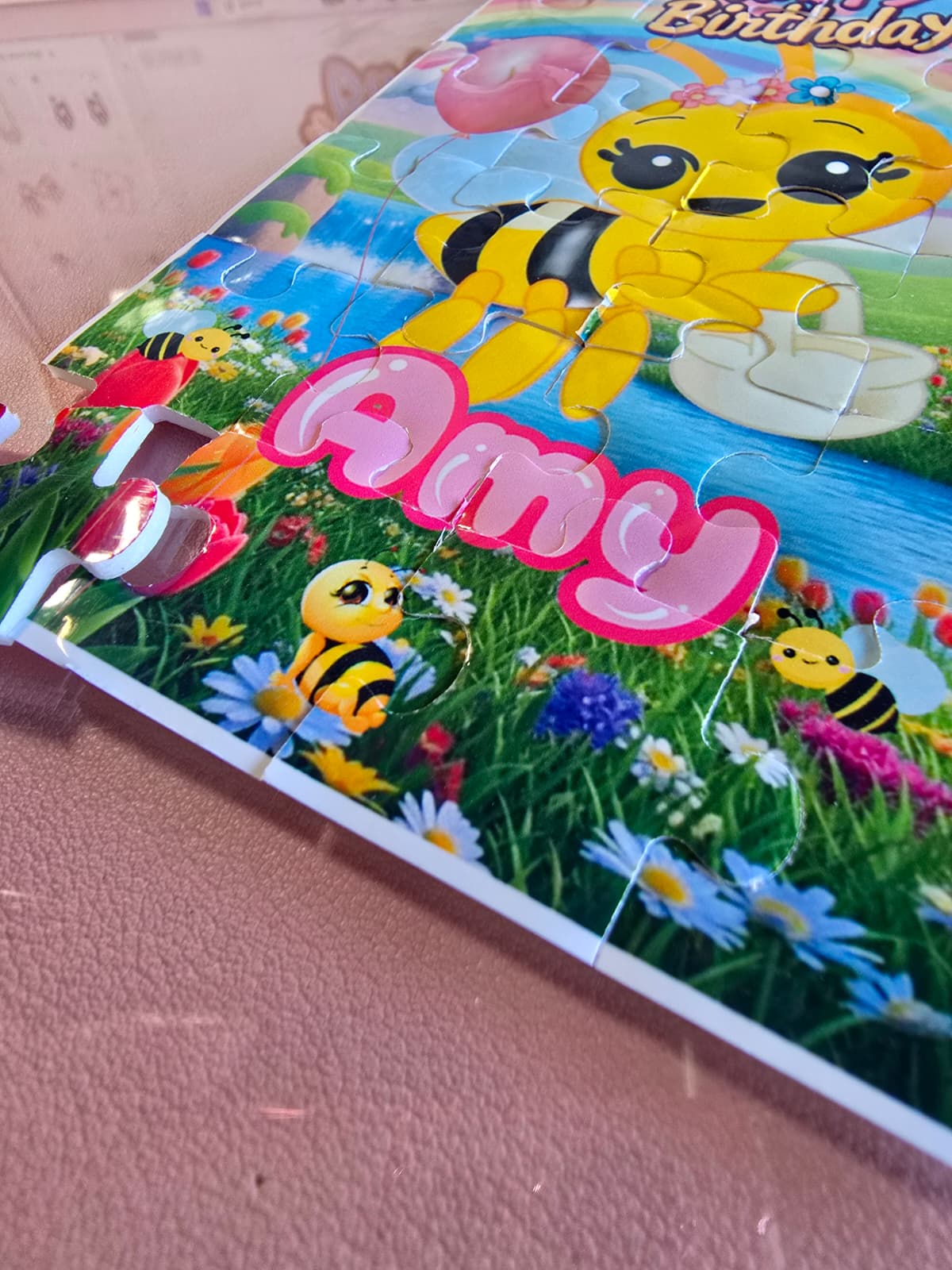 Personalized Kids Puzzle 4x6" – 24 Pieces | Custom Birthday Party Favor
