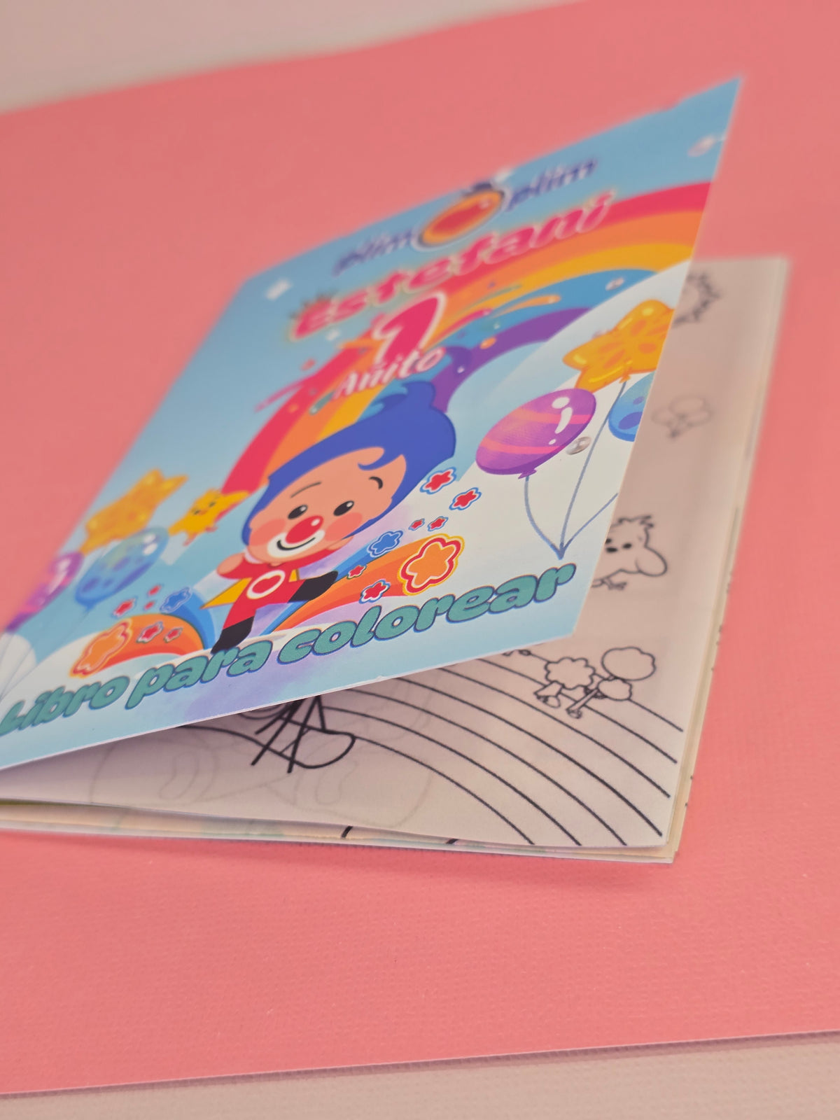 20 Personalized Mini Plim Coloring Books – Party Favors Pack of 20 | 16 Pages | 5.5"x4" |