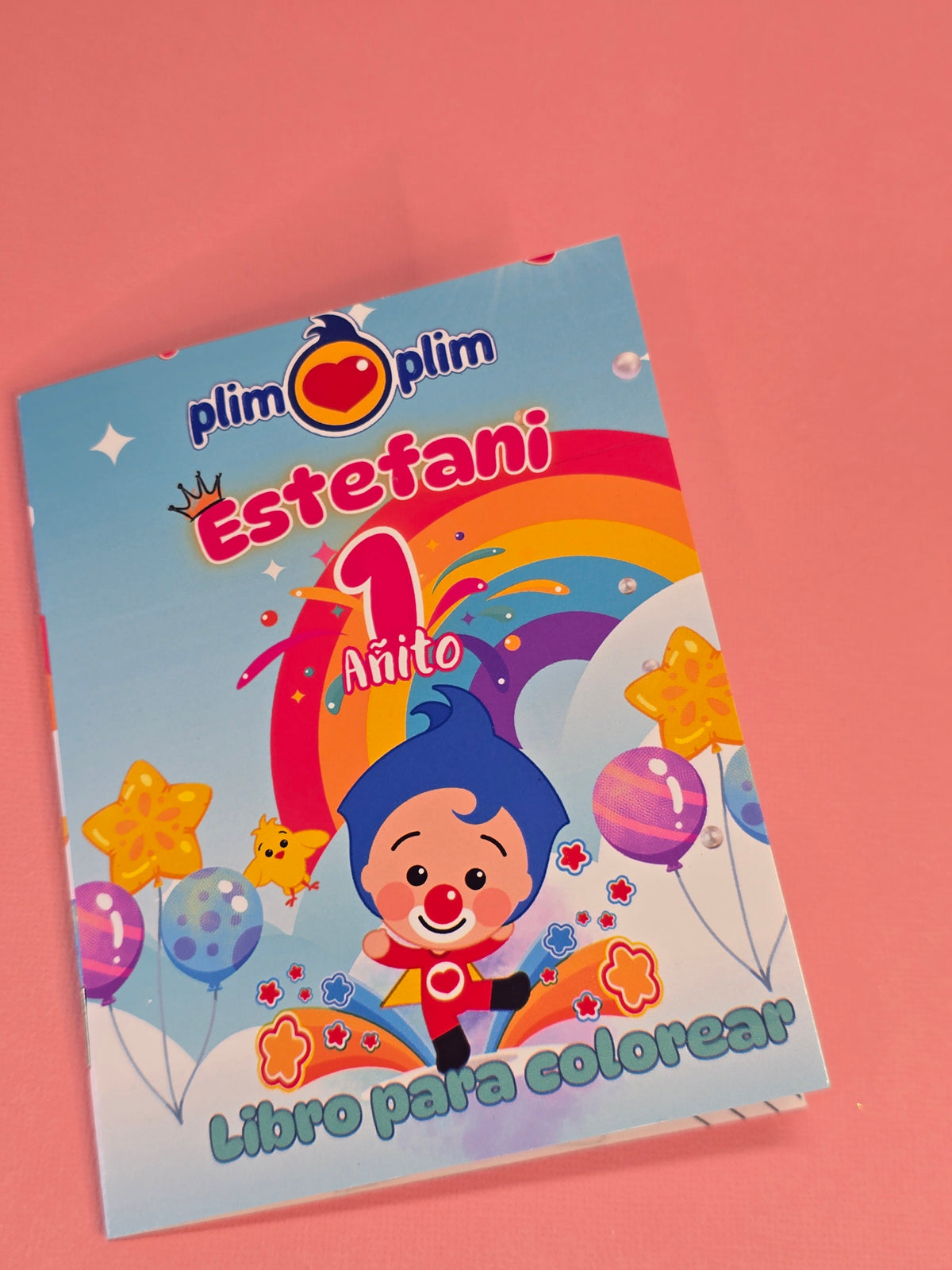 20 Personalized Mini Plim Coloring Books – Party Favors Pack of 20 | 16 Pages | 5.5"x4" |