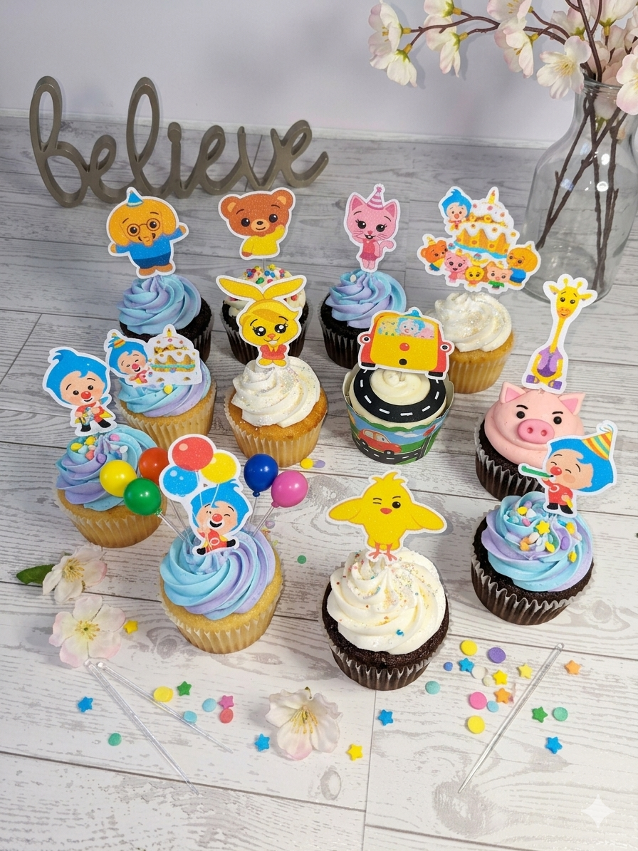 PERSONALIZED CUPCAKE TOPPERS | CUSTOM PARTY DECORATIONS