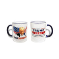Tazas de café Trump, impresión a doble cara, cerámica, caja de regalo, regalos de cumpleaños para hombres, mujeres, papá, amigos.