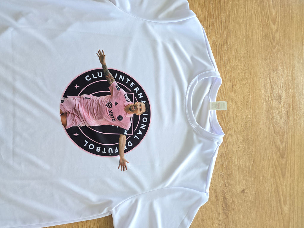 Custom White Sublimated T-Shirt – Personalized Shirt with Name, Photo, Logo or Custom Design | Unique Gift Idea