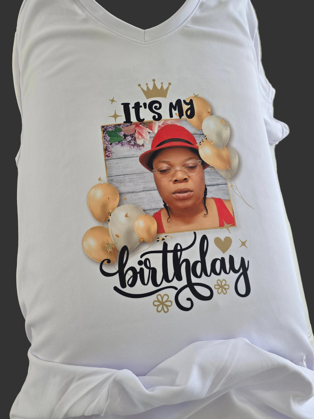 Custom White Sublimated T-Shirt – Personalized Shirt with Name, Photo, Logo or Custom Design | Unique Gift Idea