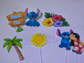 Personalized 3D Glitter Stitch & beach Cake Topper – Custom Name & Age