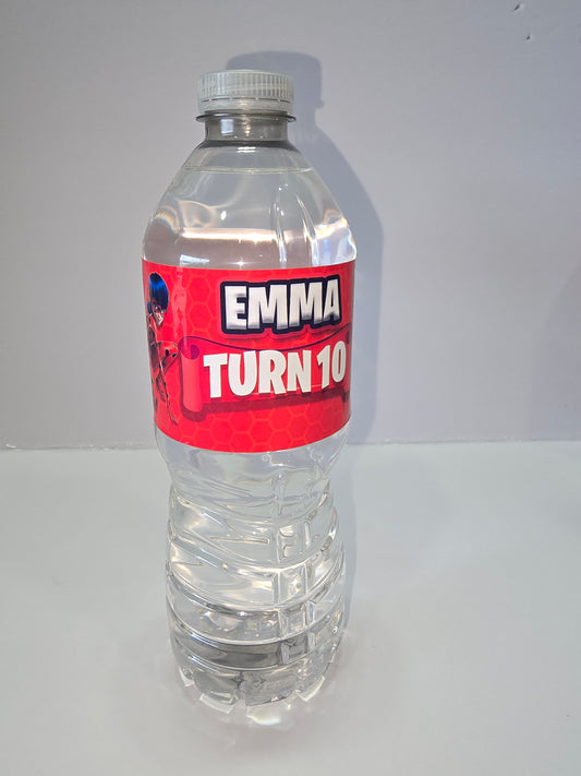 Pegatinas Personalizadas para Botellas de Agua - Fiestas y Eventos