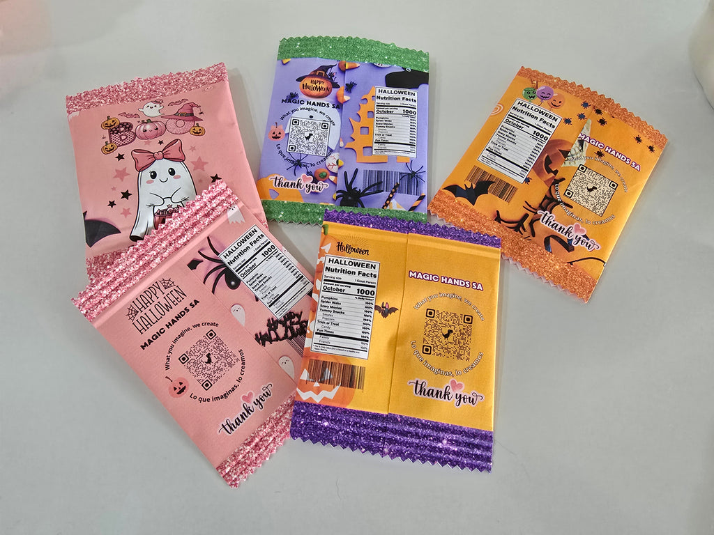 Mini Bolsas Dulceras Personalizadas Estilo Chips Bags - Todas las Temáticas