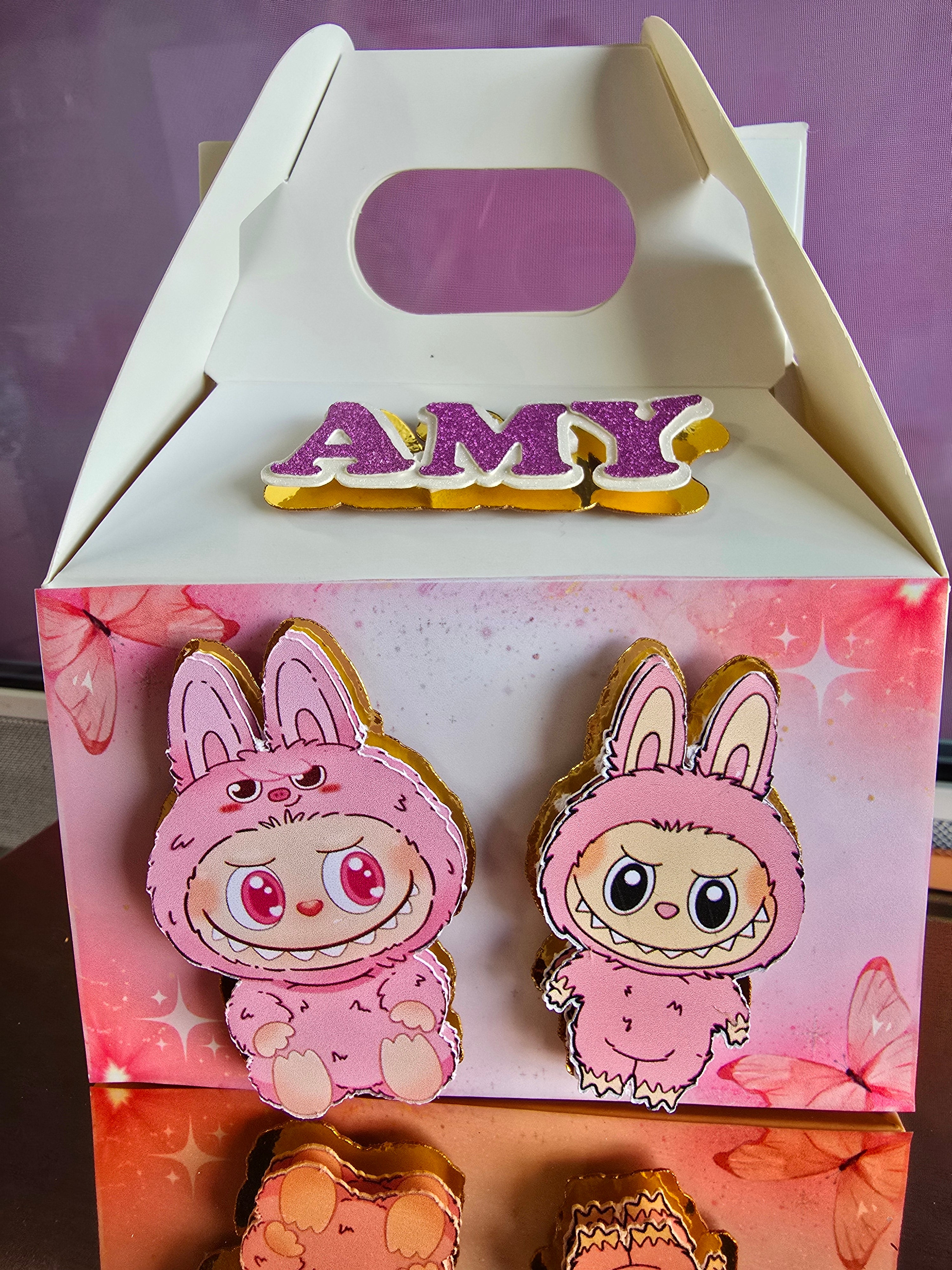 Mini Cajas Dulceras Personalizadas Estilo Box Lunch - Cajitas para Fiestas