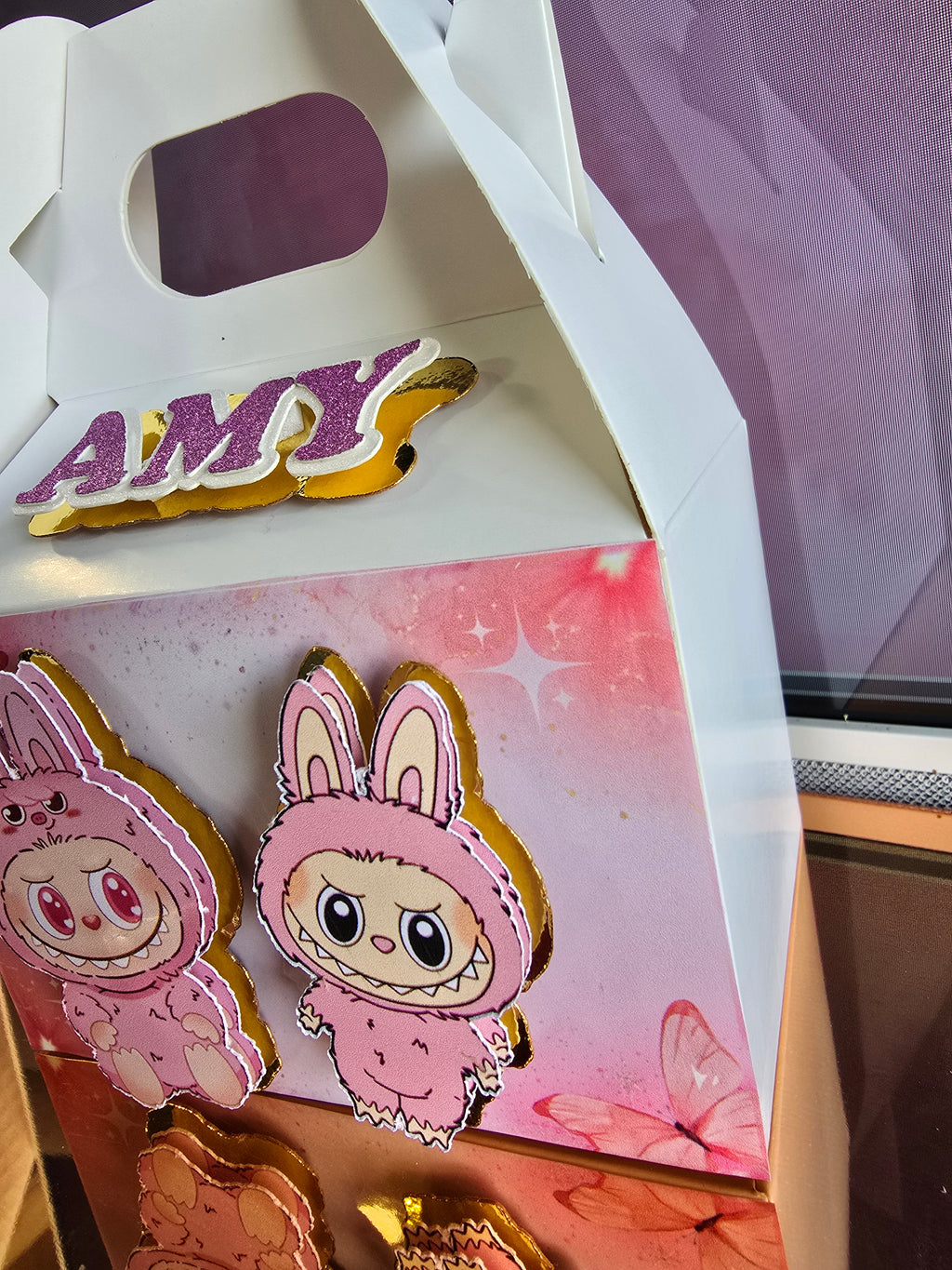 Mini Cajas Dulceras Personalizadas Estilo Box Lunch - Cajitas para Fiestas