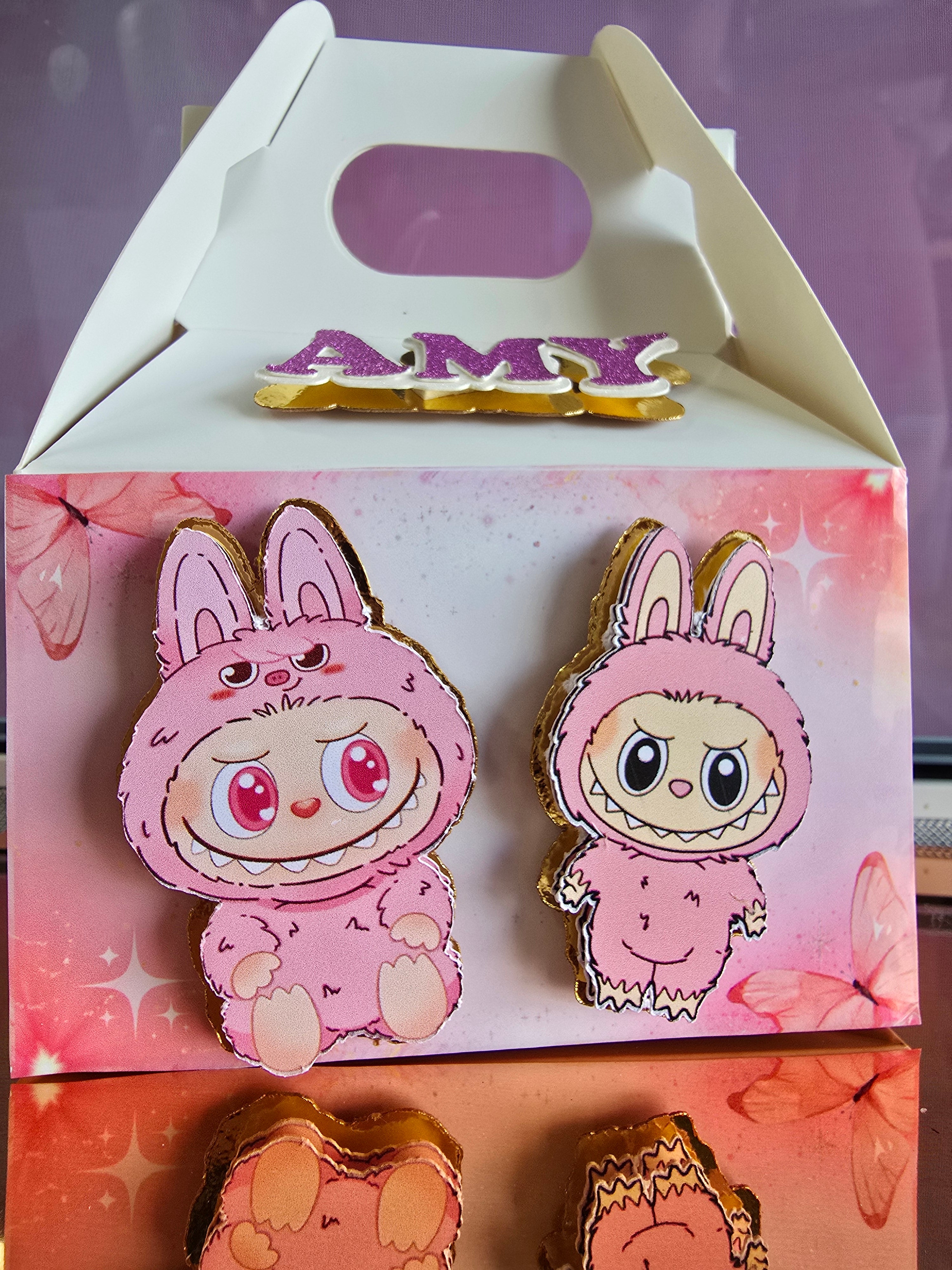 Mini Cajas Dulceras Personalizadas Estilo Box Lunch - Cajitas para Fiestas