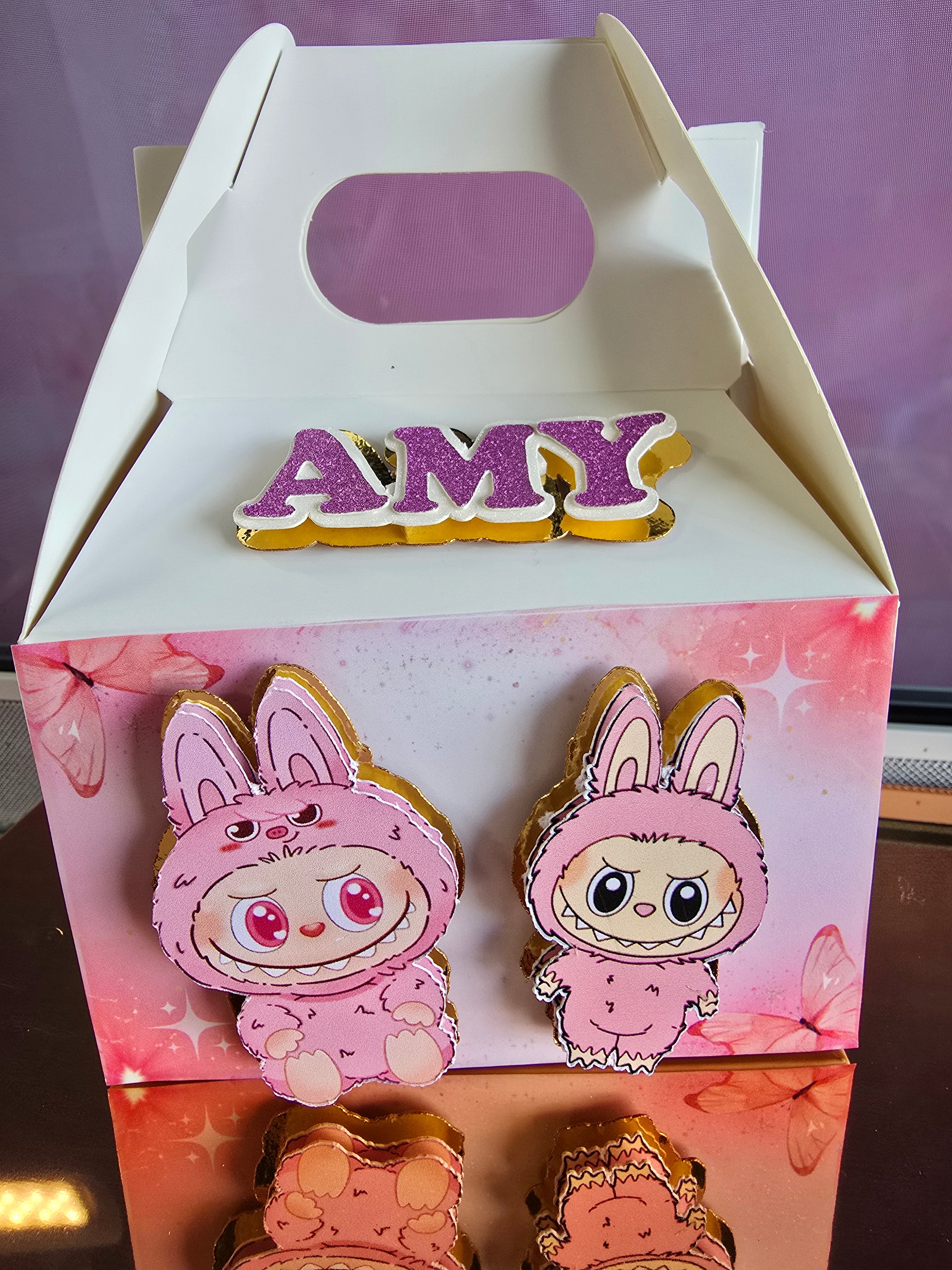 Mini Cajas Dulceras Personalizadas Estilo Box Lunch - Cajitas para Fiestas