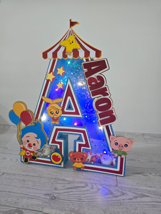 Custom 3D Light-Up Letters & Glowing Table Centerpiece (Plim)