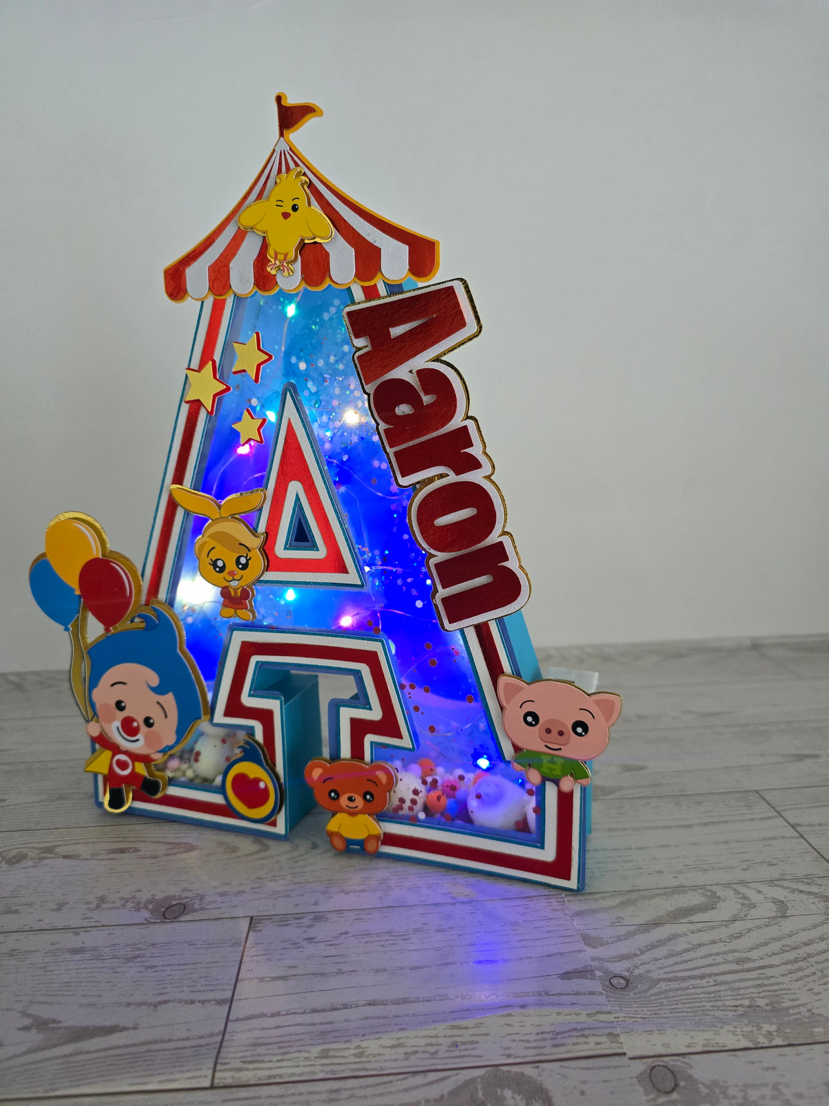 Custom 3D Light-Up Letters & Glowing Table Centerpiece (Plim)