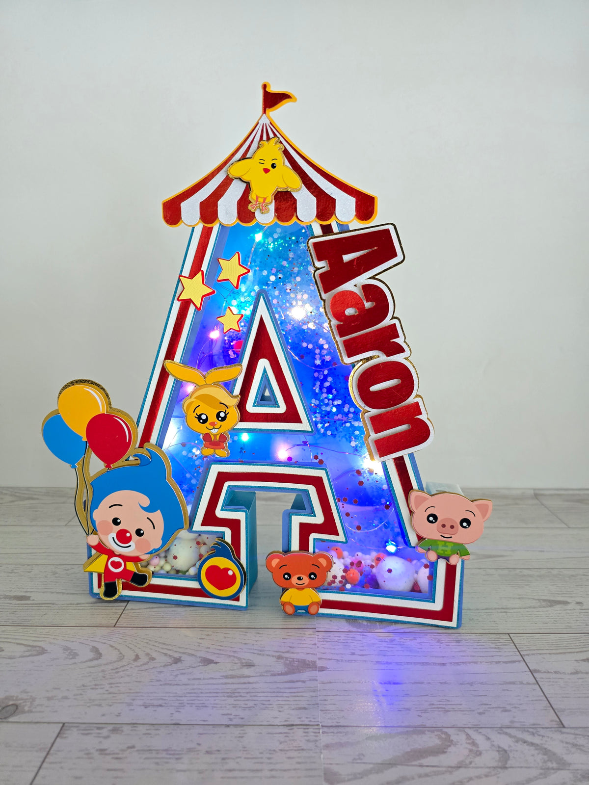 Custom 3D Light-Up Letters & Glowing Table Centerpiece (Plim)