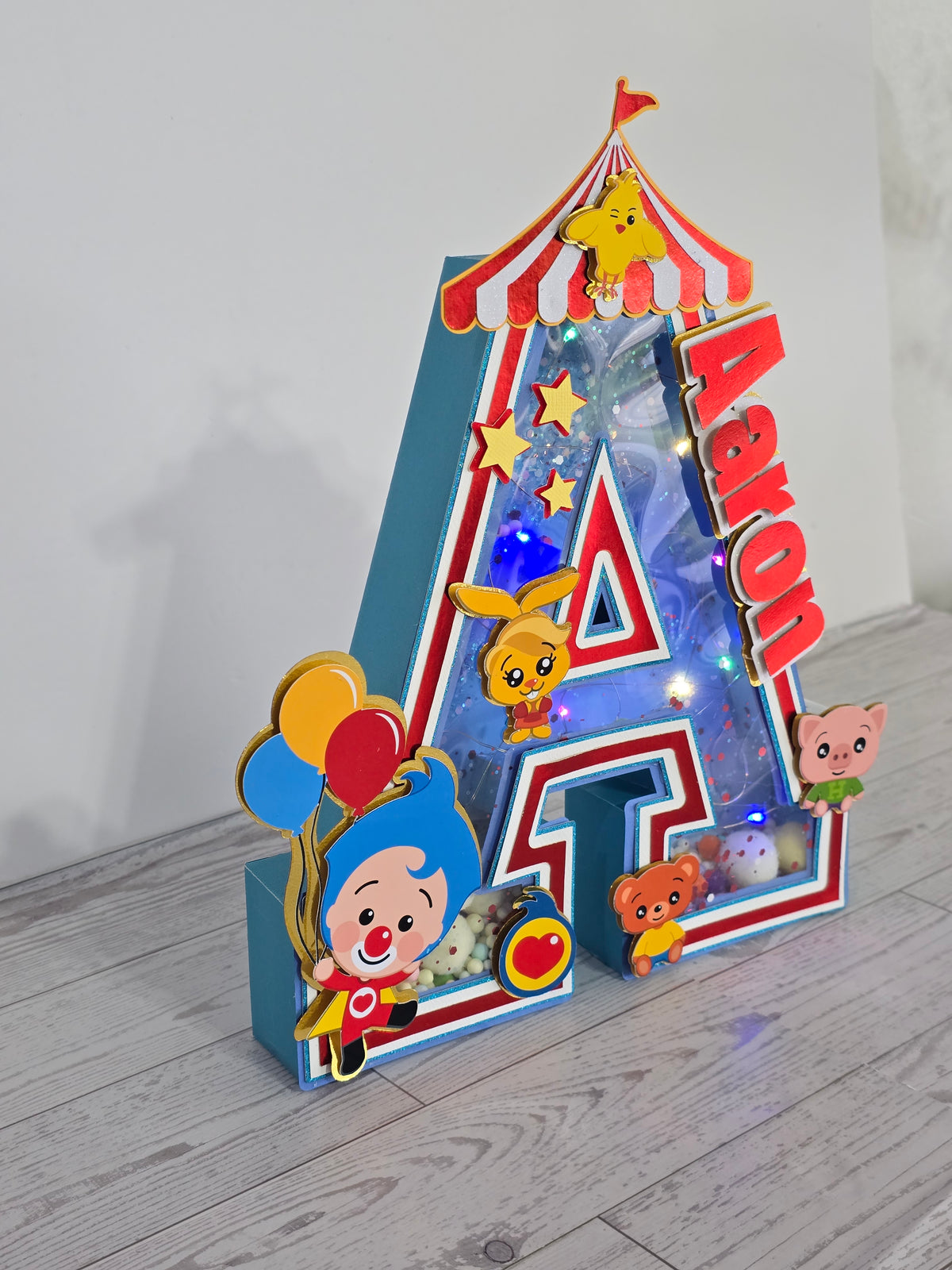 Custom 3D Light-Up Letters & Glowing Table Centerpiece (Plim)