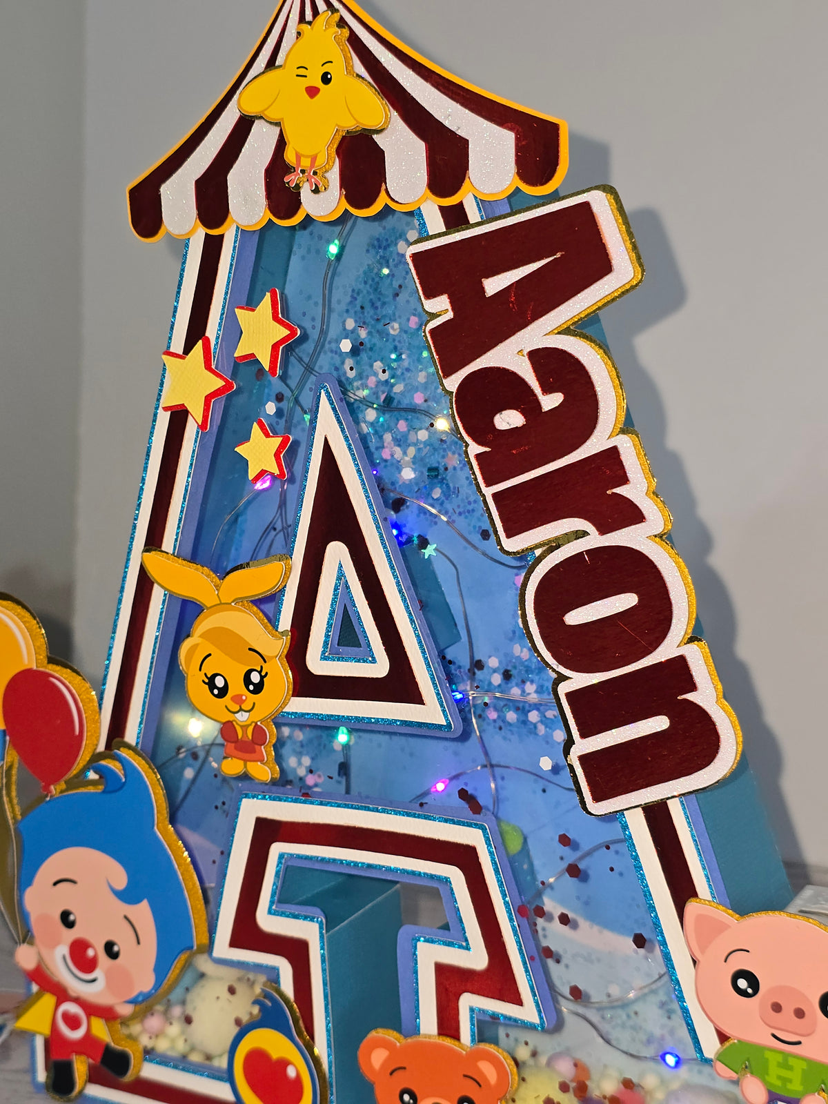 Custom 3D Light-Up Letters & Glowing Table Centerpiece (Plim)