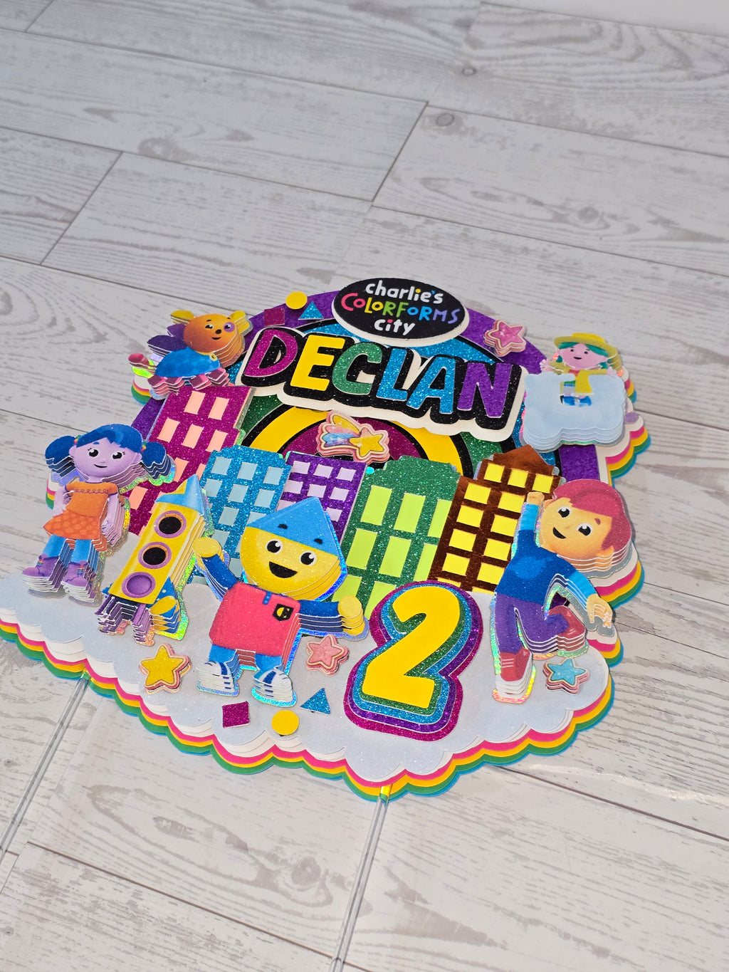 Adorno para tarta personalizado con purpurina 3D (SANRIO)