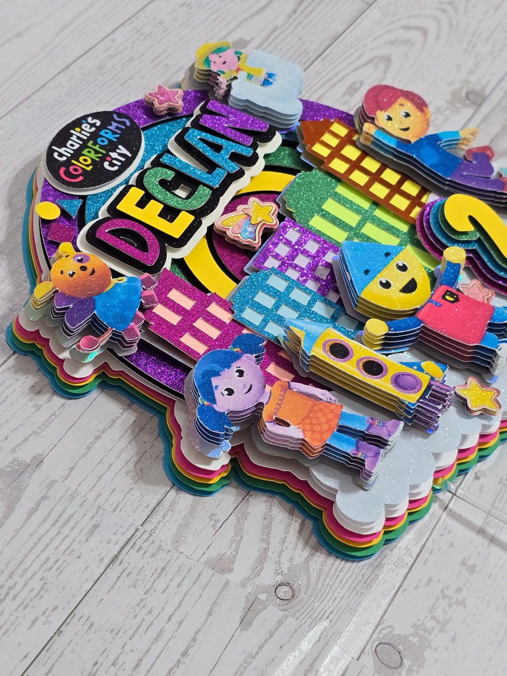 Adorno para tarta personalizado con purpurina 3D (SANRIO)