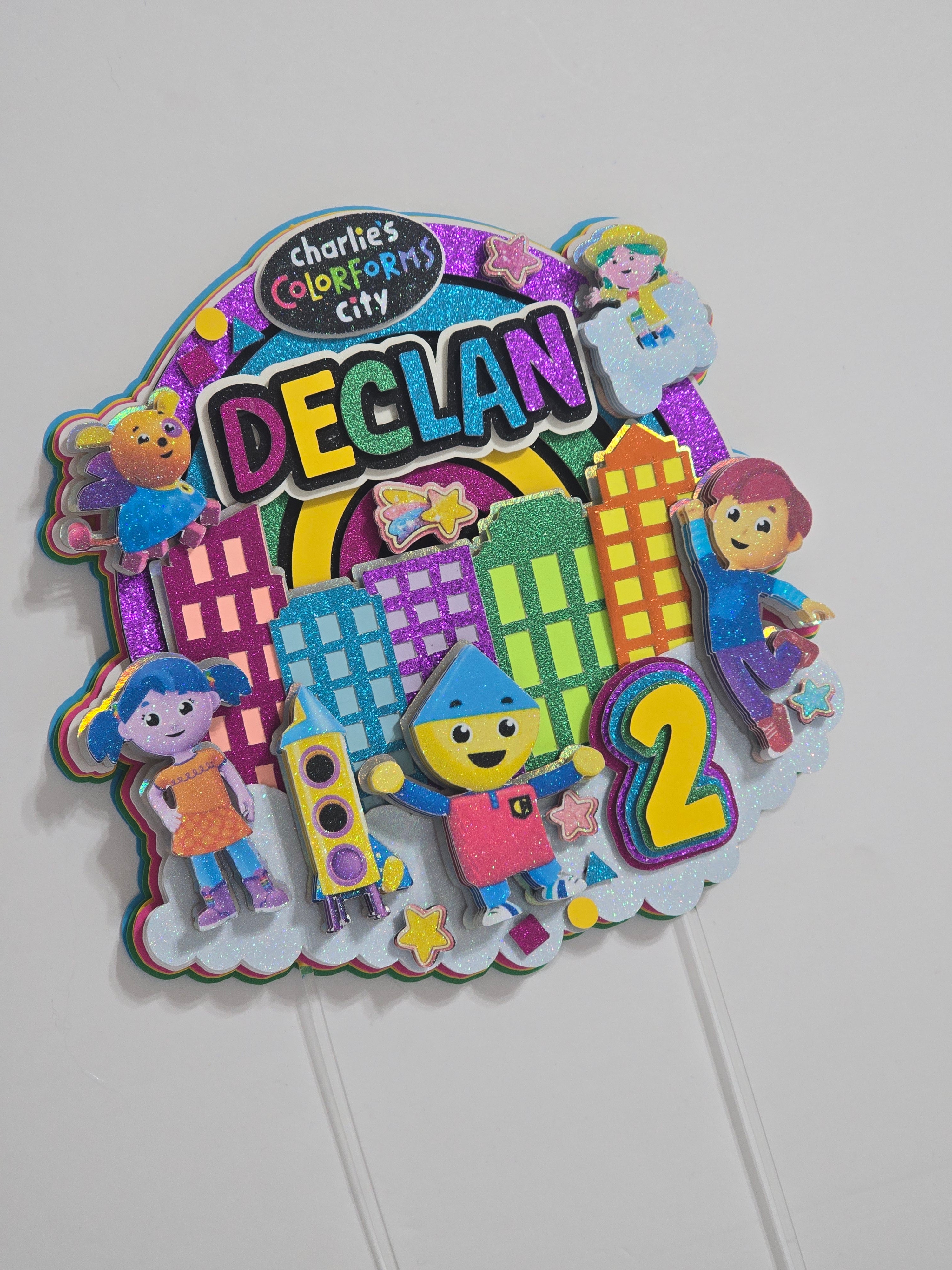 Adorno para tarta personalizado con purpurina 3D (SANRIO)