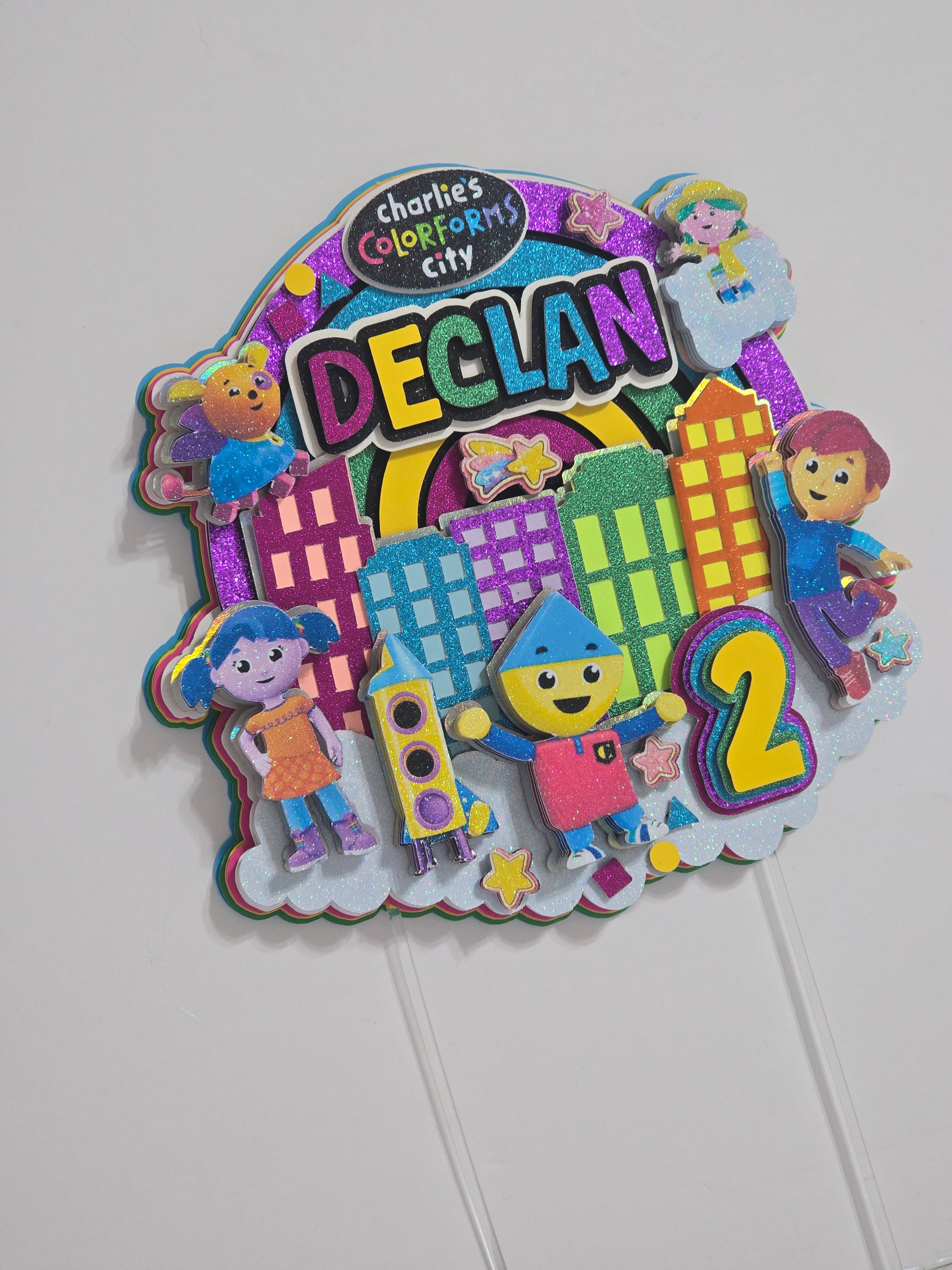Adorno para tarta personalizado con purpurina 3D (SANRIO)