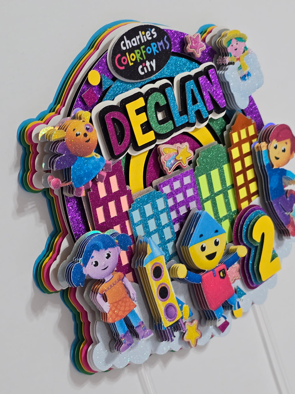 Adorno para tarta personalizado con purpurina 3D (SANRIO)