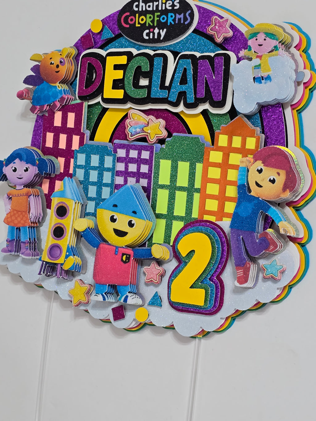 Adorno para tarta personalizado con purpurina 3D (SANRIO)