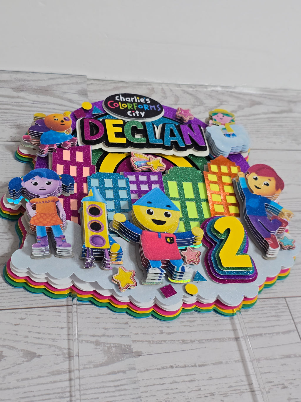 Adorno para tarta personalizado con purpurina 3D (SANRIO)