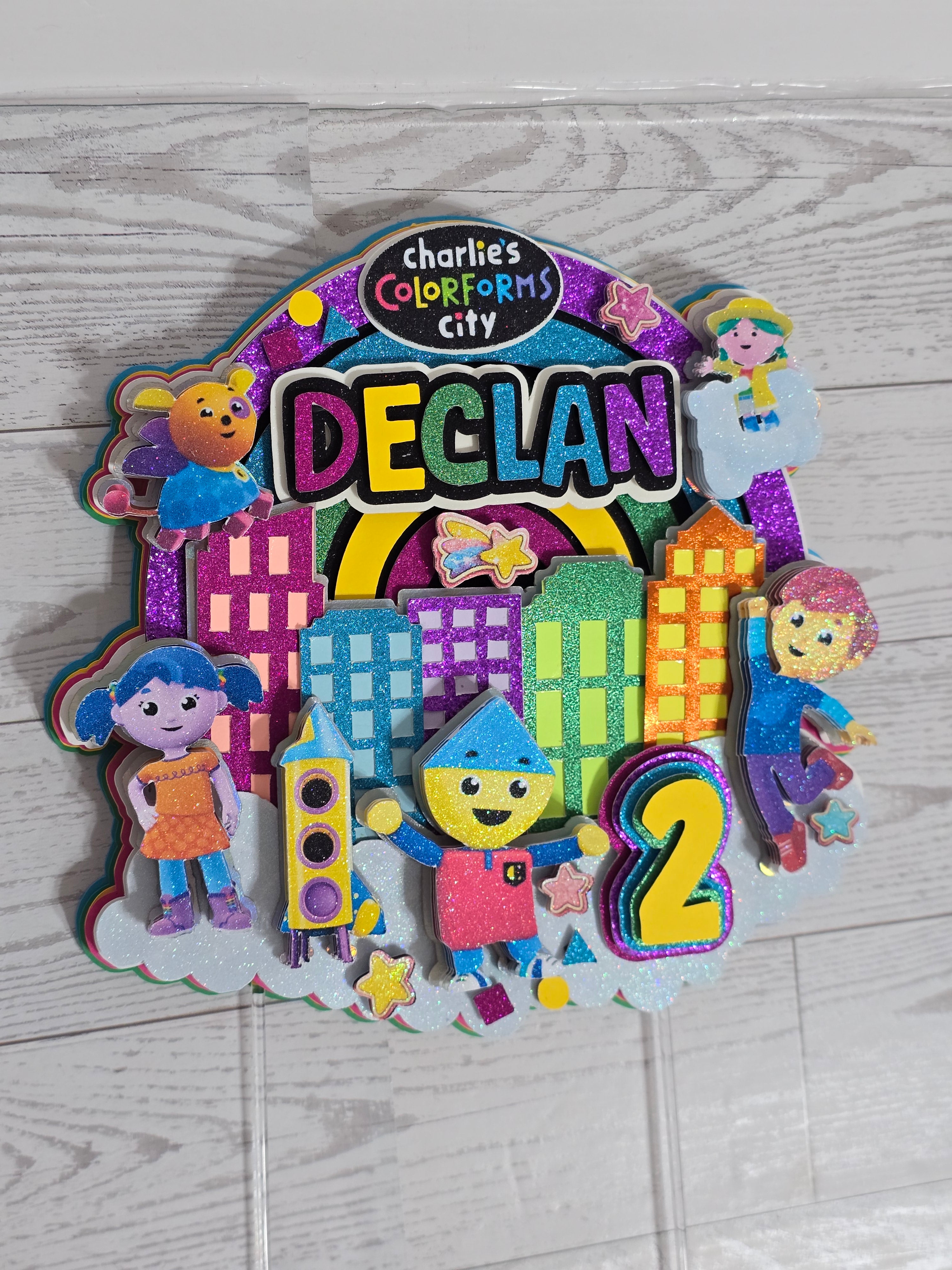 Adorno para tarta personalizado con purpurina 3D (SANRIO)
