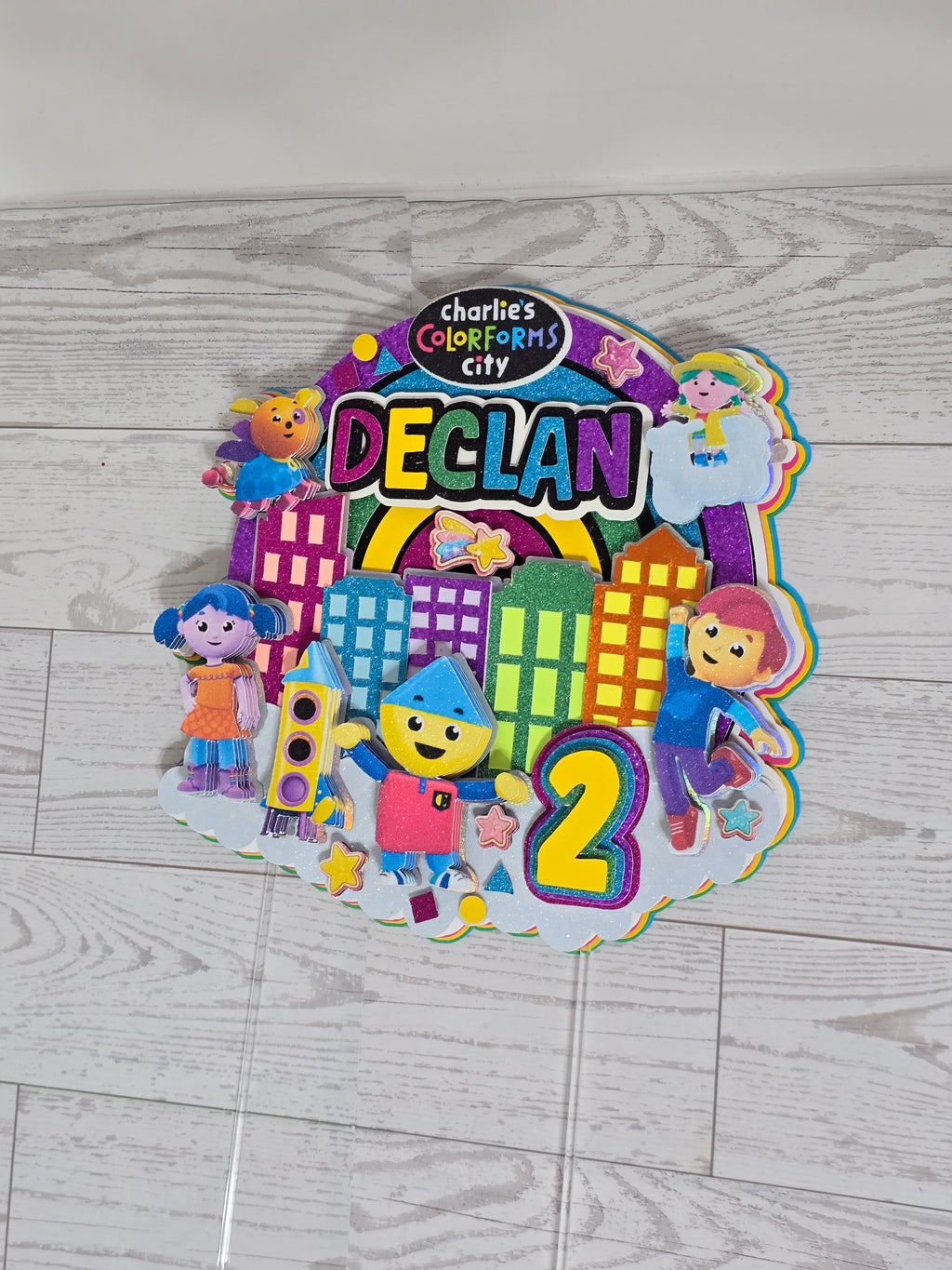 Adorno para tarta personalizado con purpurina 3D (SANRIO)