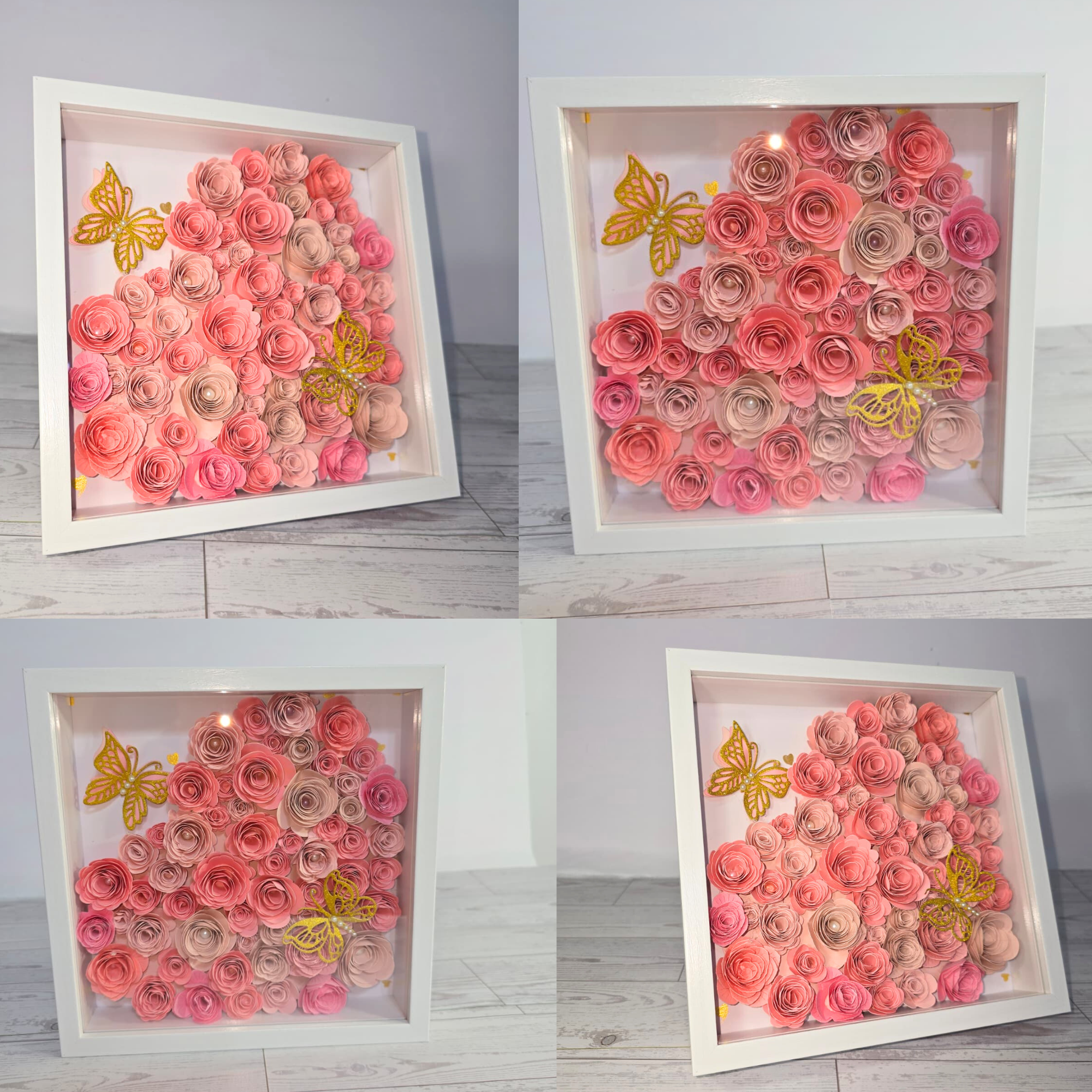 Personalized Mom Shadow Box Frame - 3D Paper Flower Gift for Mother's Day