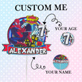 Personalized 3D Glitter Cartoon Cake Topper spiderman