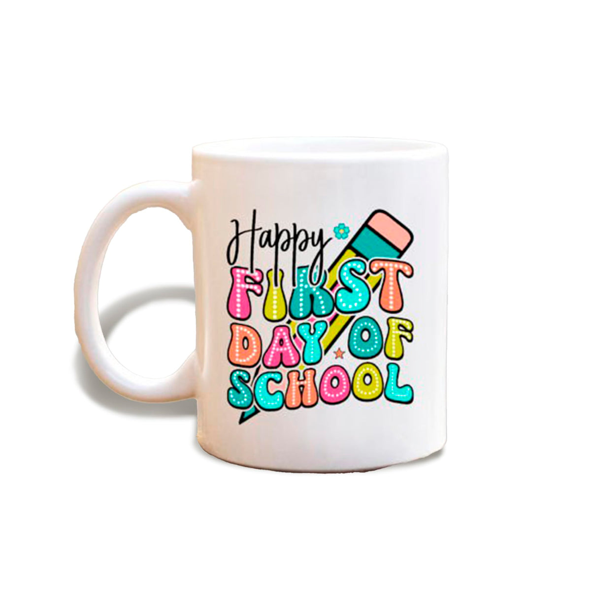 Taza de cerámica de regreso a clases, 11 oz, temática del primer día de clases