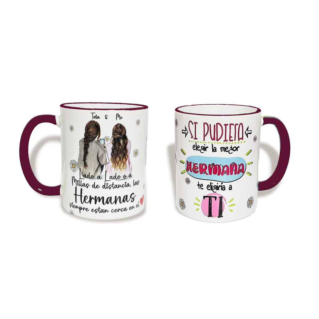 Personalized Sister 11oz Ceramic Mug (Español)