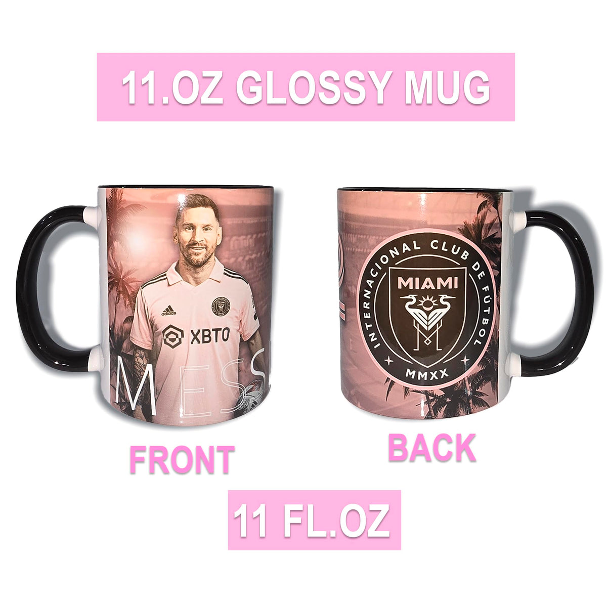 Taza de café de fútbol con impresión completa