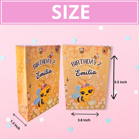 Mini Treat Bag Personalizada con asas - Bolsitas de Dulces para Fiestas