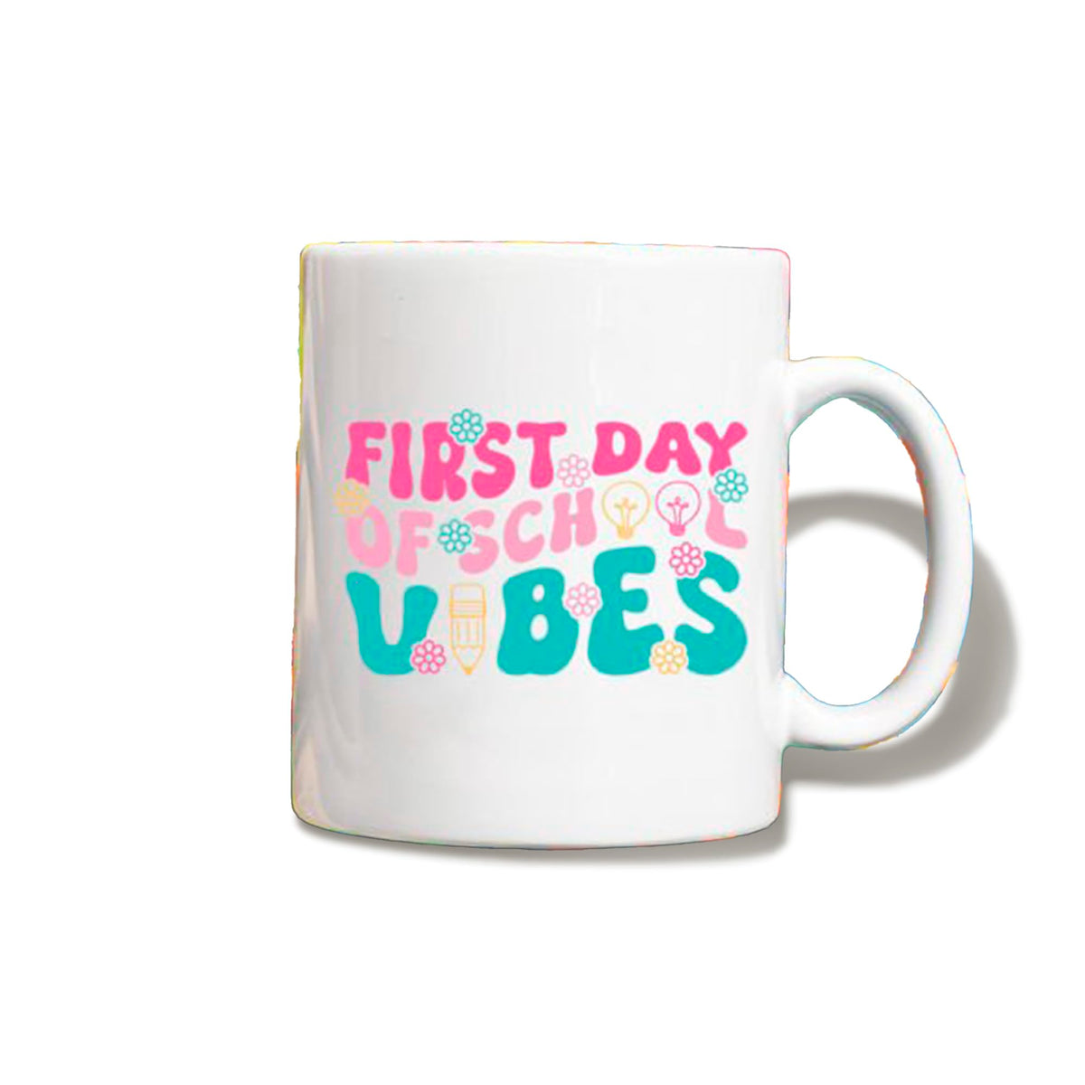 Taza de cerámica de regreso a clases, 11 oz, temática del primer día de clases