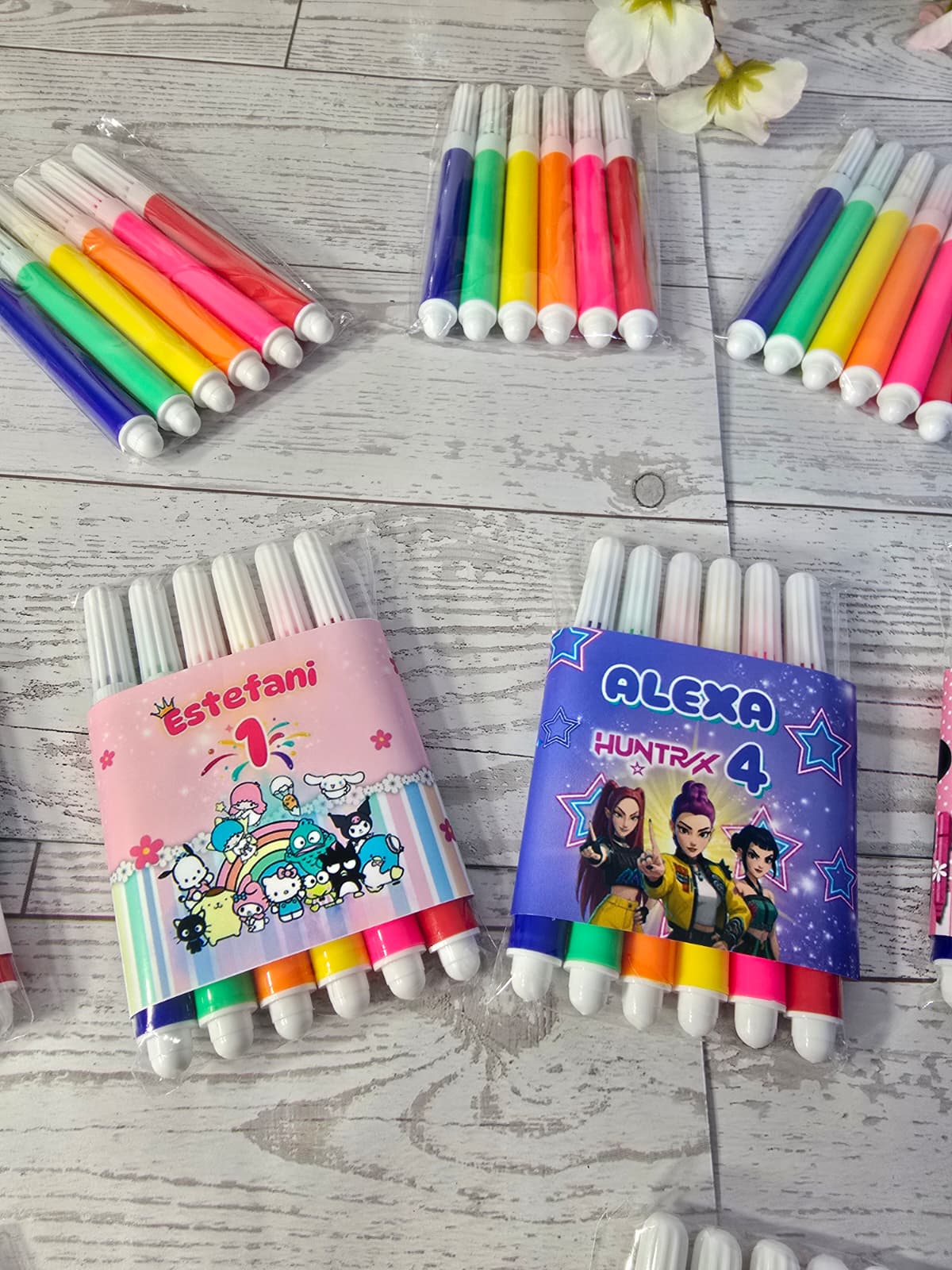 Mini Marcadores Personalizados k POP | Set de 6 con Empaque | Por Docena (Copia)