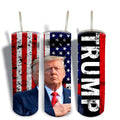 Trump Themed 20oz Insulated Stainless Steel Tumbler, Non-Slip Base, Lid, Metal and Plastic Straws, stanley tumbler, stanley cup