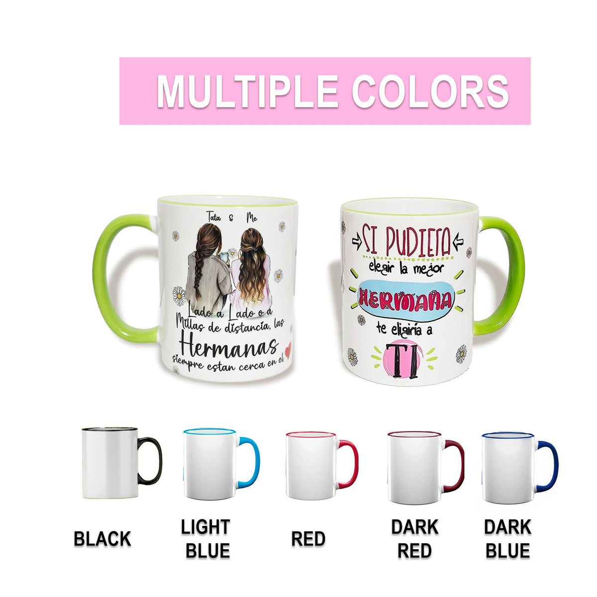 Personalized Sister 11oz Ceramic Mug (Español)