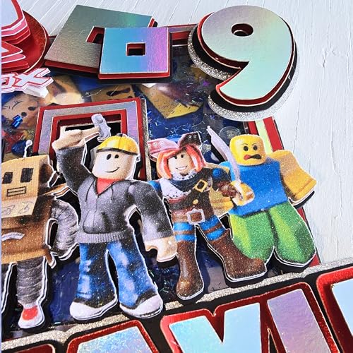 Adornos para tartas personalizados con dibujos animados de purpurina 3D para cumpleaños infantiles