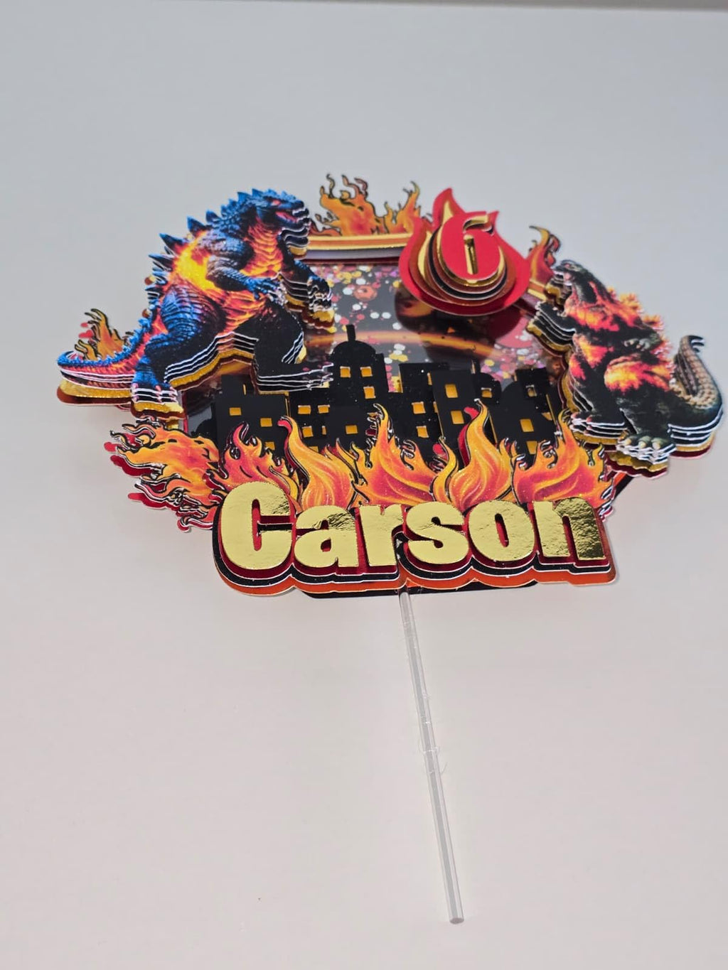 Personalized 3D Glitter Cartoon Cake Toppers for Children's Birthdays